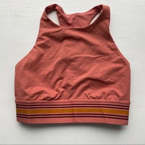 Lululemon High Neck Long Line Sports Bra Size 6